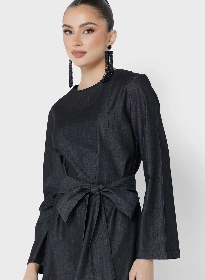 Desert Cove Denim Maxi Dress