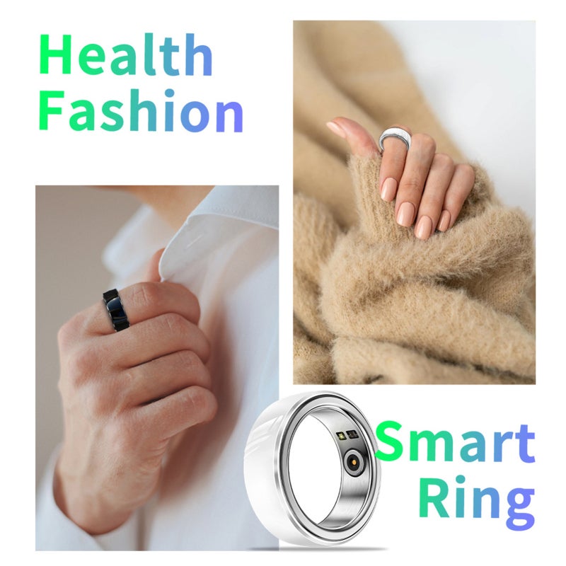 Intelligent Ring Monitoring Smart Health Ring Microcrystalline Zirconia Nano-Ceramic Body - Multi-Dimensional Health Monitoring Fitness Smart Ring for Women - Image 3