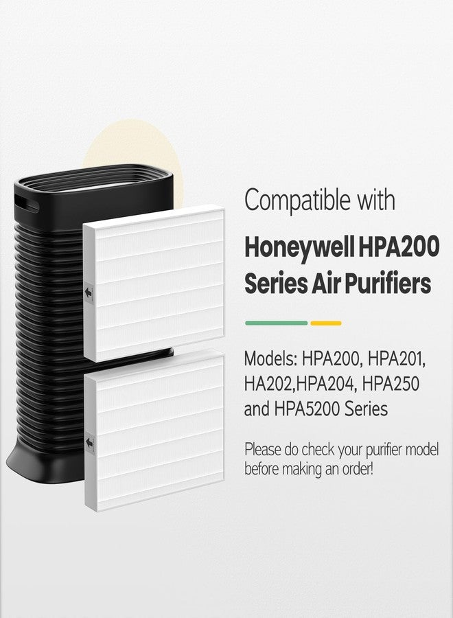 isinlive HPA200 HEPA Filter Replacement Compatible with Honeywell HPA200 HRF-ARVP200 Series Air Purifier HPA200, HPA201, HA202, HPA204, HPA250, HPA5200, 2 HEPA R and 4 Precut Carbon Pre-Filters A - Image 2