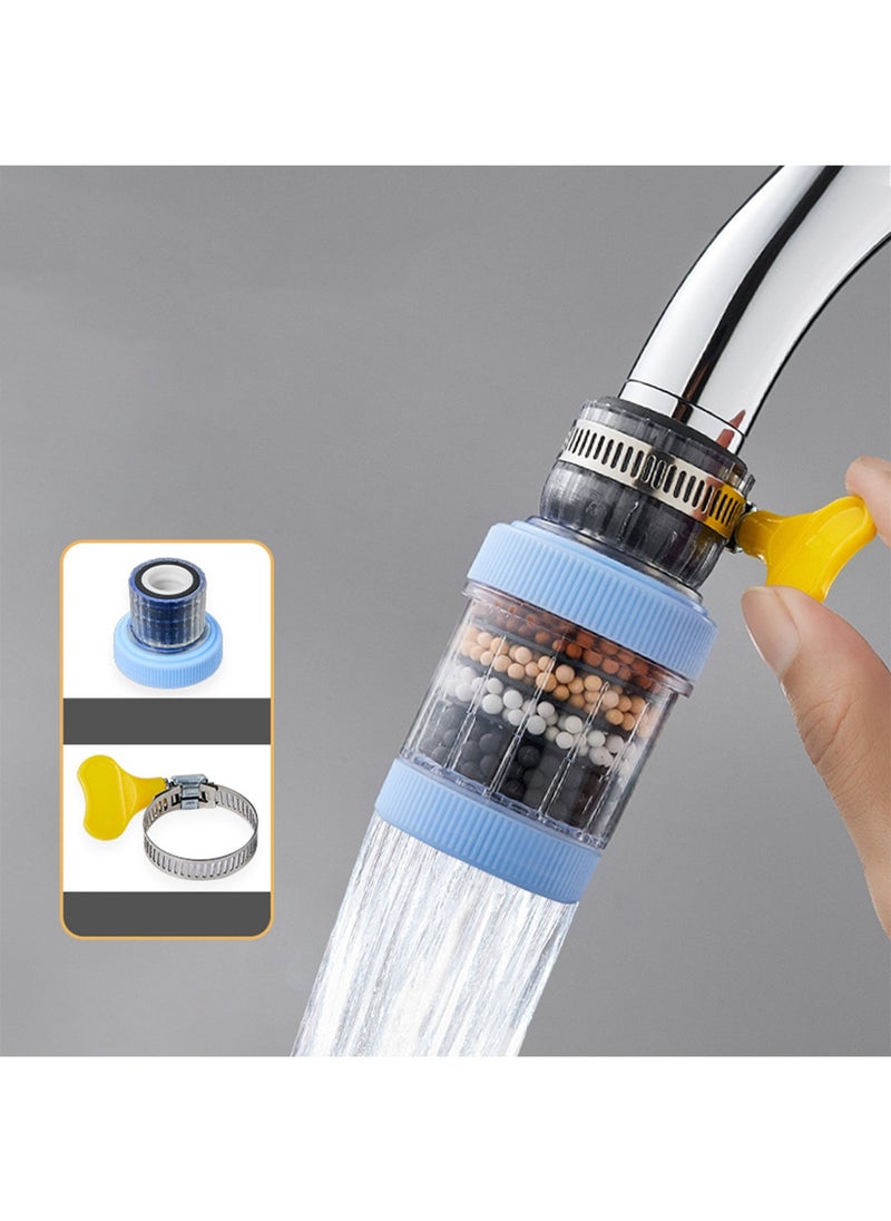 Generic - 1 Pcs With Maifanshi Faucet Water Filter 6 Layer Cartridge Activated Carbon Filters Suitable for Circular Faucets with A Diameter of 15mm-32mm - Image 1