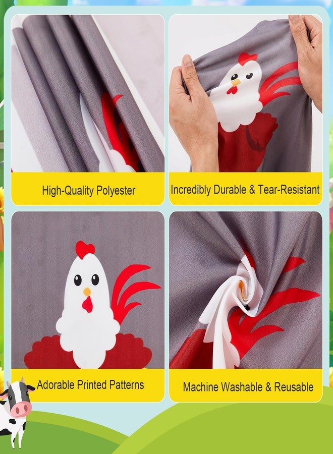 Bafeil Farm Birthday Party Decorations - Barn Backdrop Door Banner for Farm Themed Party Decor, Barnyard Backdrop for Kids' Photo Booth Props, Baby Showers - Image 4