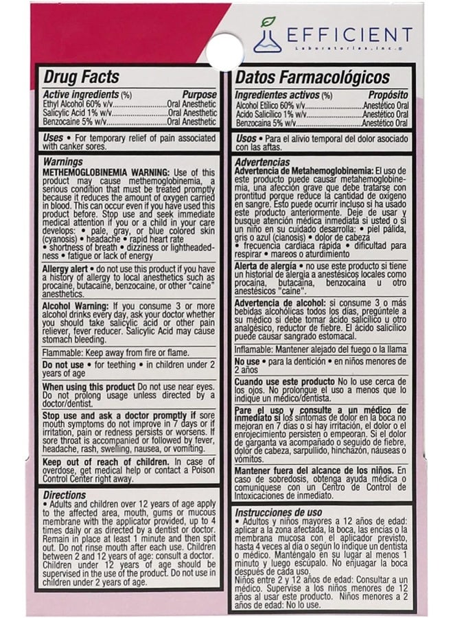 Finafta Anesthetic Analgesic Liquid For Oral Use 15Ml | For Cankers Sores And Cold Sores - Image 5