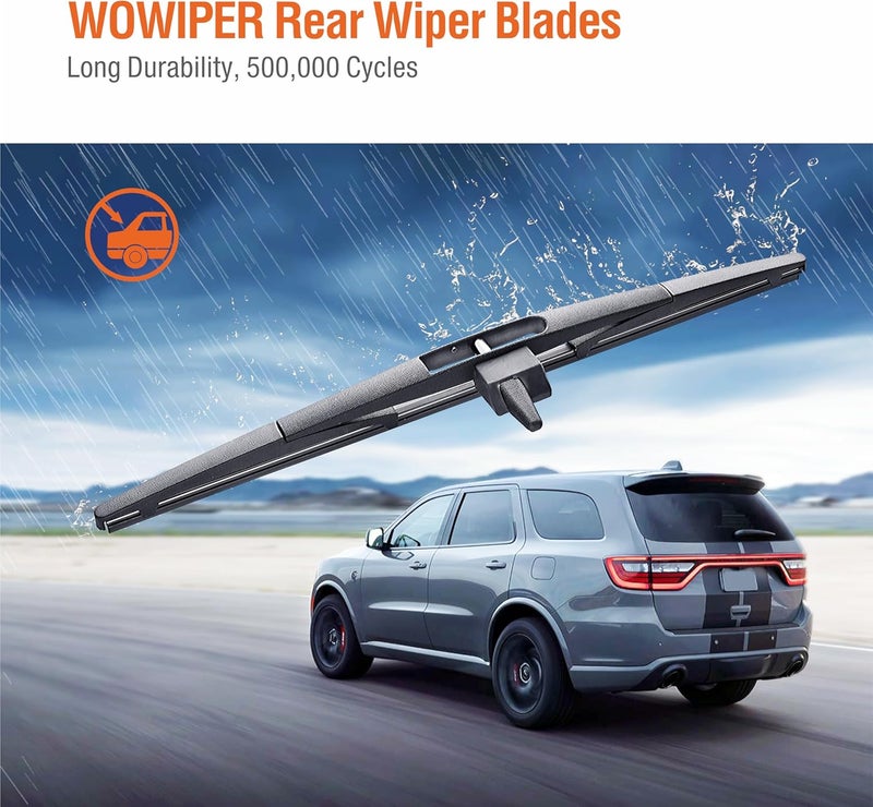 WOWIPER OEM 14 Inch Rear Wiper Blade Replacement for Honda Pilot 2015 2014 2013 2012 2011 2010 2009 Superior All-Seasons Windshield Wiper Blade（14-F） - Image 4