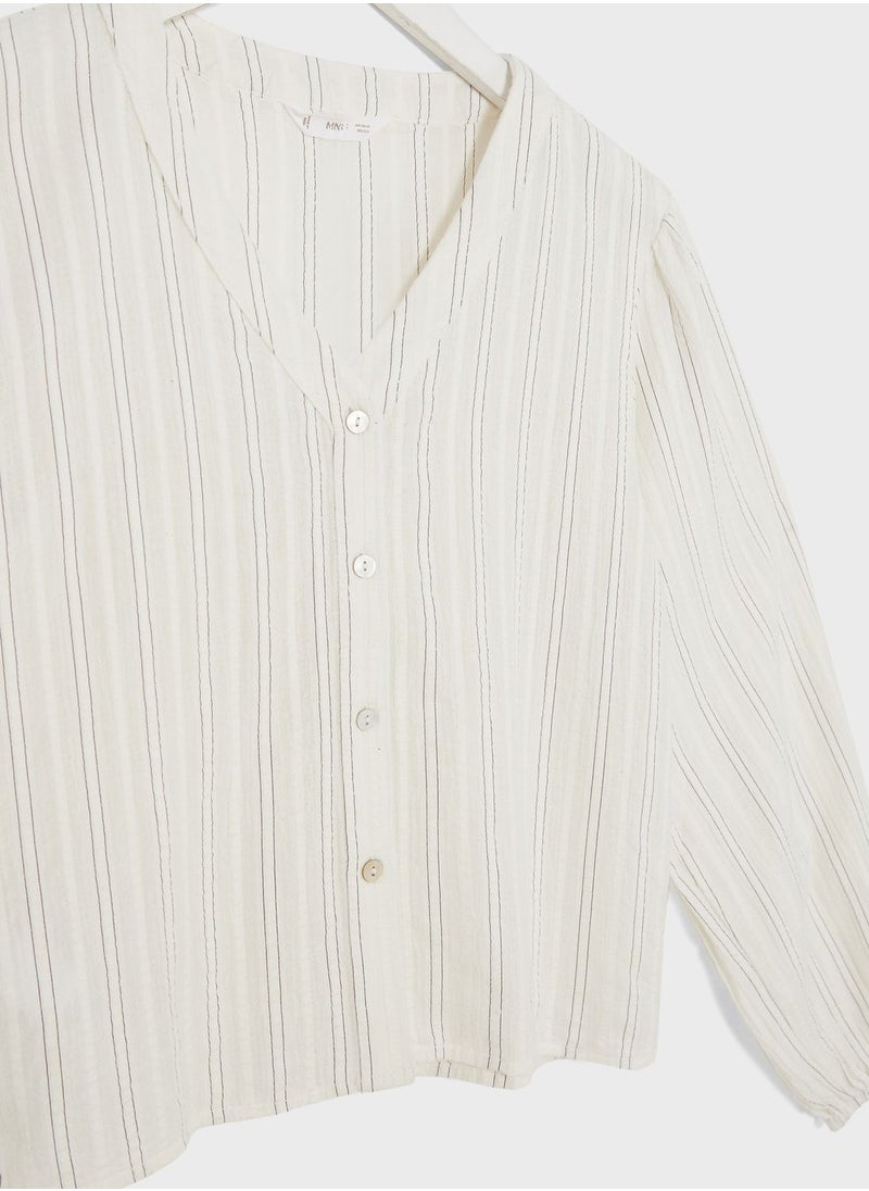 MANGO - Youth Puff Sleeve Top - Image 1