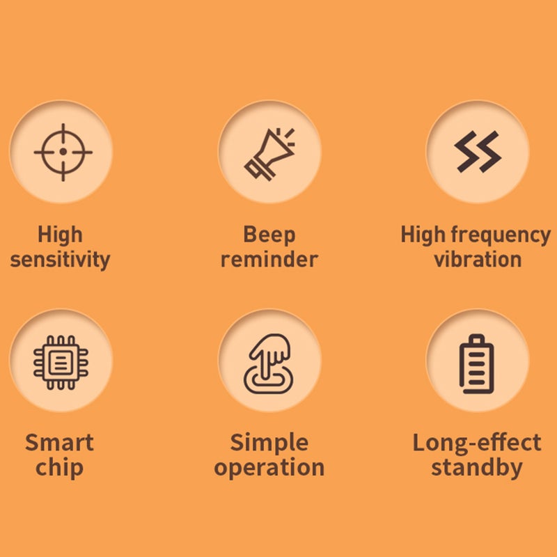 Baby Bedwetting Alarm: Clip-on Type Orange, Reliable Smart Chip & High Sensitivity Probe - Multiple Vibration Sound Alarm Modes, Rechargeable Battery with 120H+ Standby Time for Toddler Potty Training - Image 4