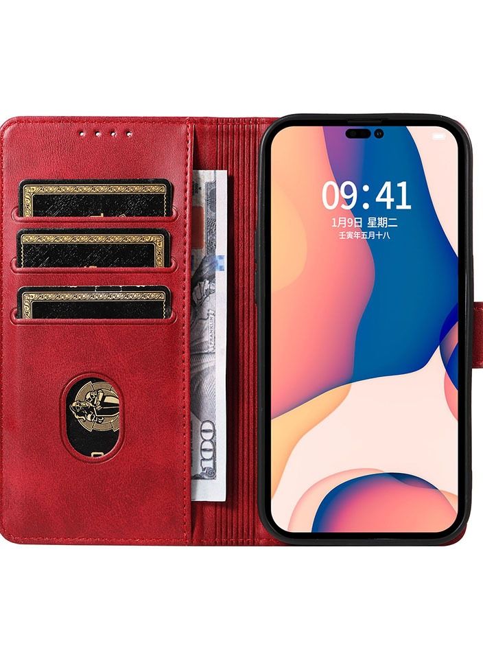 Loquat Suitable For iPhone Solid Color Flip Type Anti-fall Mobile Phone  Case - Image 2