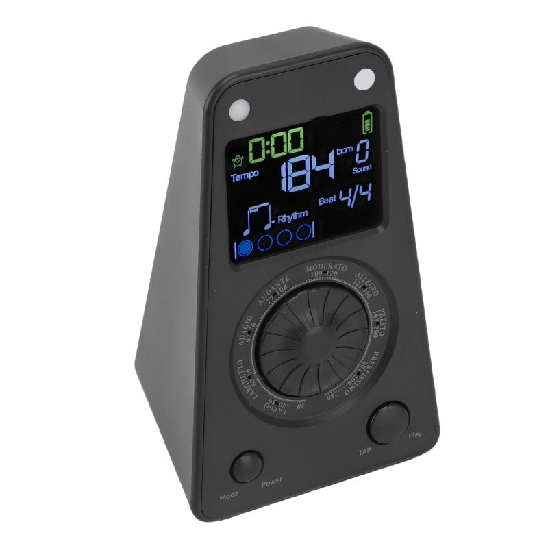 Meideal Digital Metronome with 10 Beat Tones - Versatile Rhythm Selection Electronic Metronome with Independent Speaker Chamber for Piano Guitar Violin Practice - Image 4