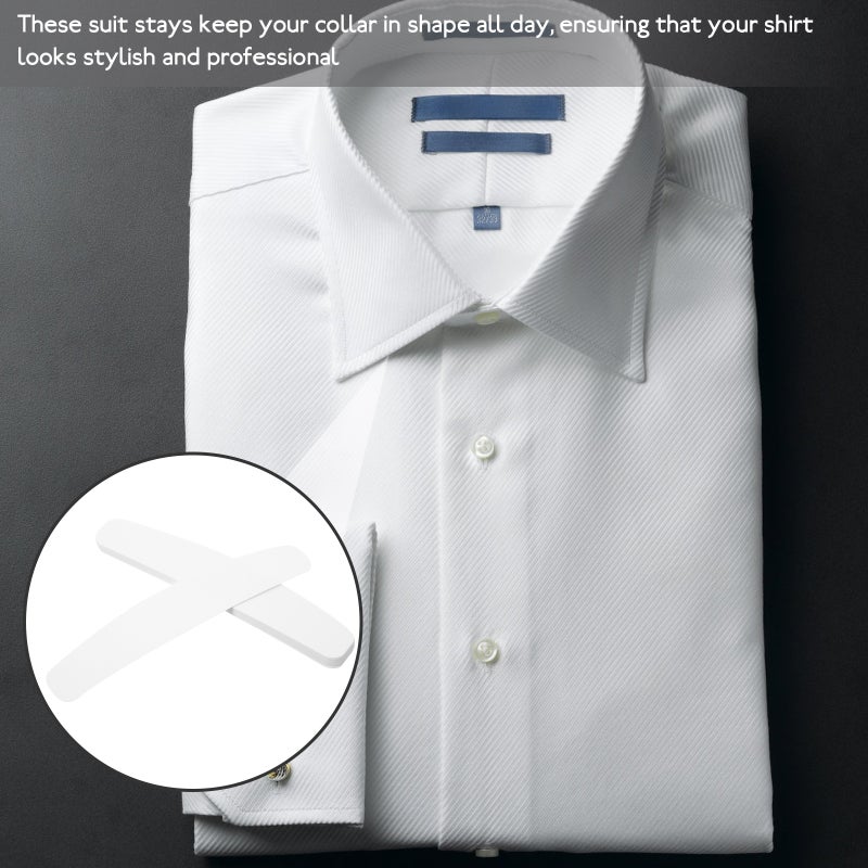 10pcs Collar Stays Male Shirts Collar Stays Suit Shirt Collar Stays Adhesive Collar Stay Holders - Image 3