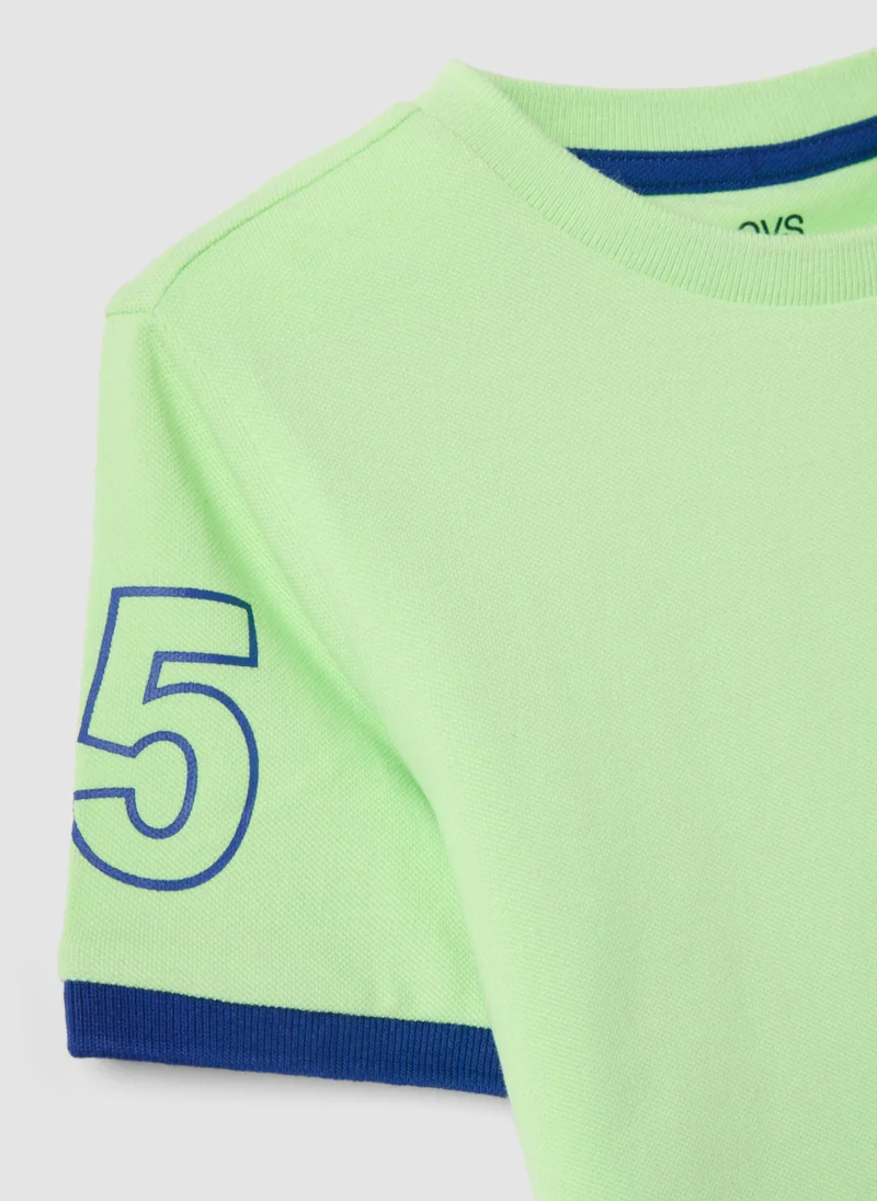 Ovs  OVS Green Pure Organic Cotton Kidsâ€™ T-Shirt With Print for Men | Best Price UAE