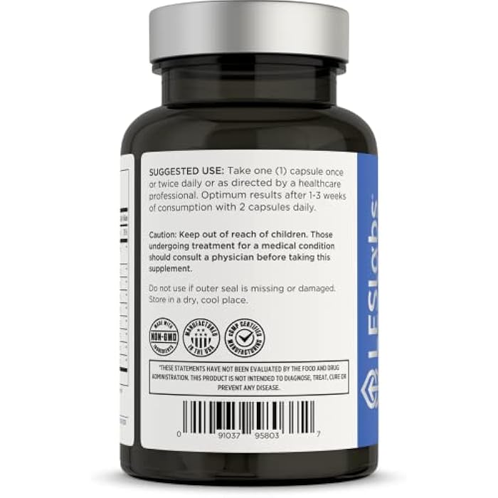 LES Labs Prostate Health – Prostate Support, Urinary Tract Health, Fewer Bathroom Visits & Improved Sleep – Saw Palmetto, Pygeum, Beta Sitosterol & Nettle Root – Non-GMO Supplement – 60 Capsules - Image 3