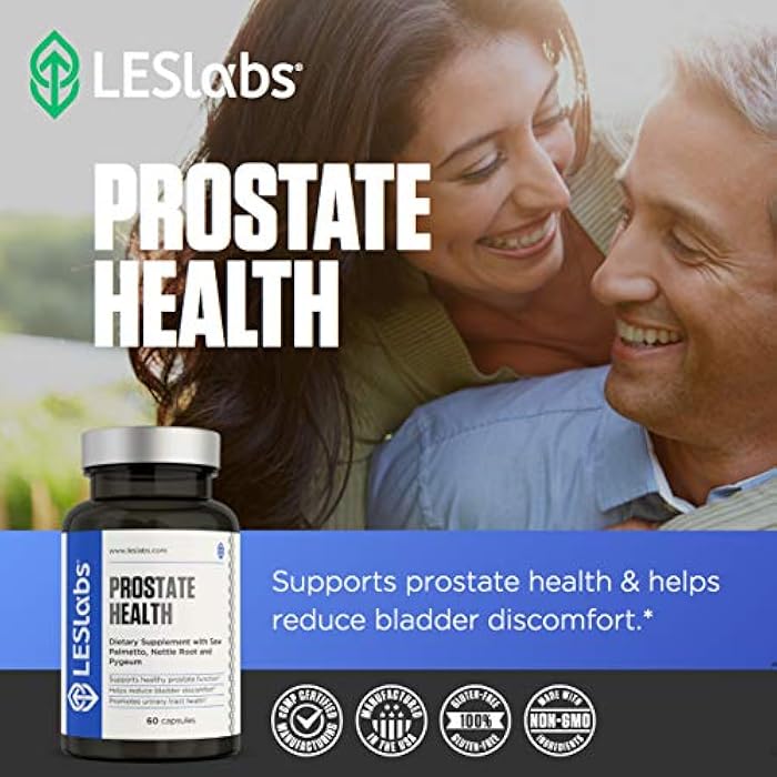 LES Labs Prostate Health – Prostate Support, Urinary Tract Health, Fewer Bathroom Visits & Improved Sleep – Saw Palmetto, Pygeum, Beta Sitosterol & Nettle Root – Non-GMO Supplement – 60 Capsules - Image 5