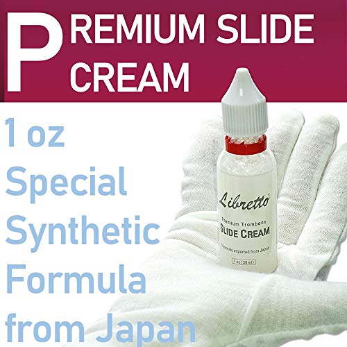 Libretto Trombone All-Inclusive Care Kit: Flexible Bore Brush + Mouthpiece Brush + Slide Oil+ Microfiber Cleaning Cloth + Slide Grease, w/Handy Case, Time to Clean & Extend Life of Your Trombone! - Image 4