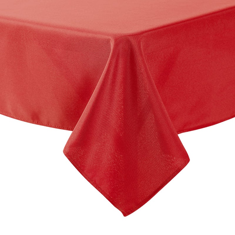 Cupuamon Square Tablecloth 90x90 inch Washable Polyester Fabric Table Cloth for Wedding Party Dining Banquet Decoration(90x90 Red) - Image 5