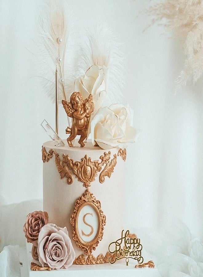 Sijiangmold Photo Frame Fondant Mold Picture Frames Silicone Mold Baroque Style Frame Molds For Cupcake Topper Cake Decoration Chocolate Candy Polymer Clay Gum Paste Set Of 4 - Image 5