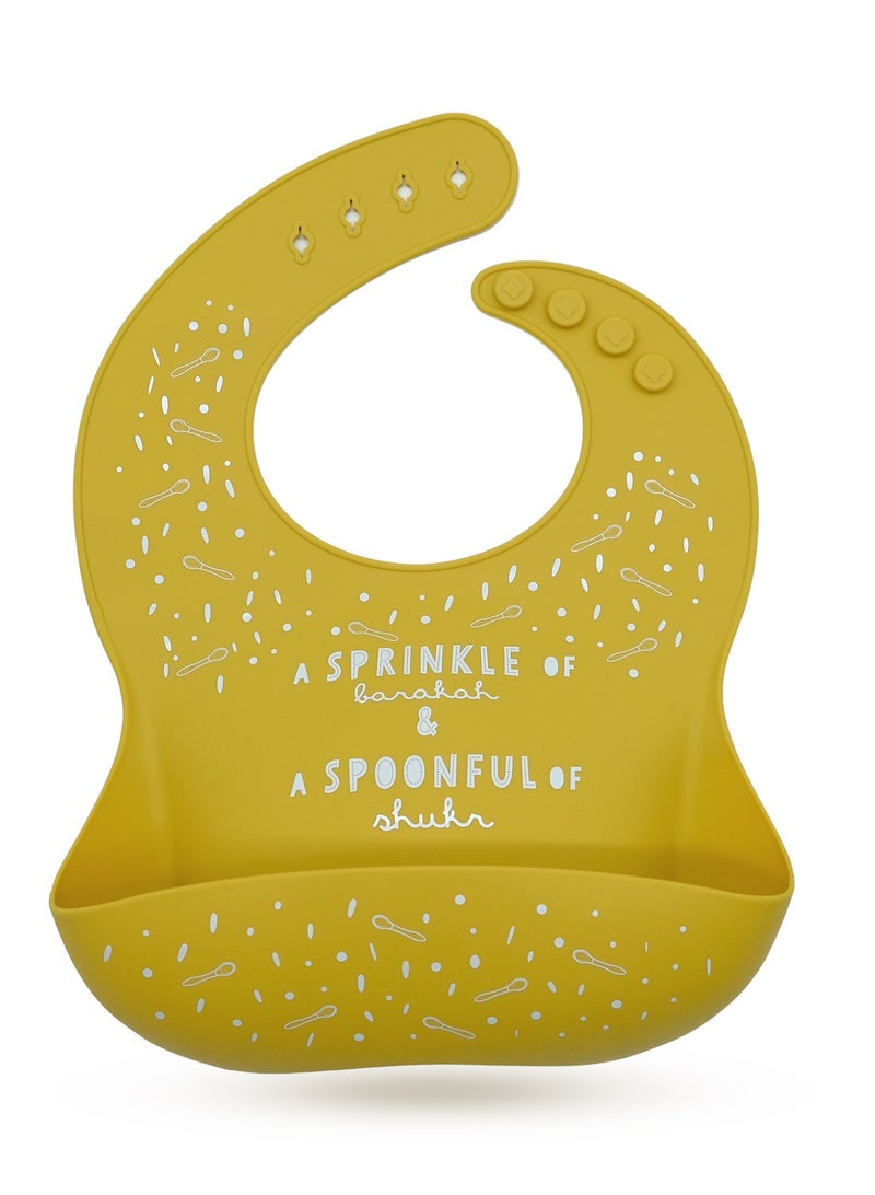 ONCE UPON A DUA Lux Silicone Baby Bib - Image 1