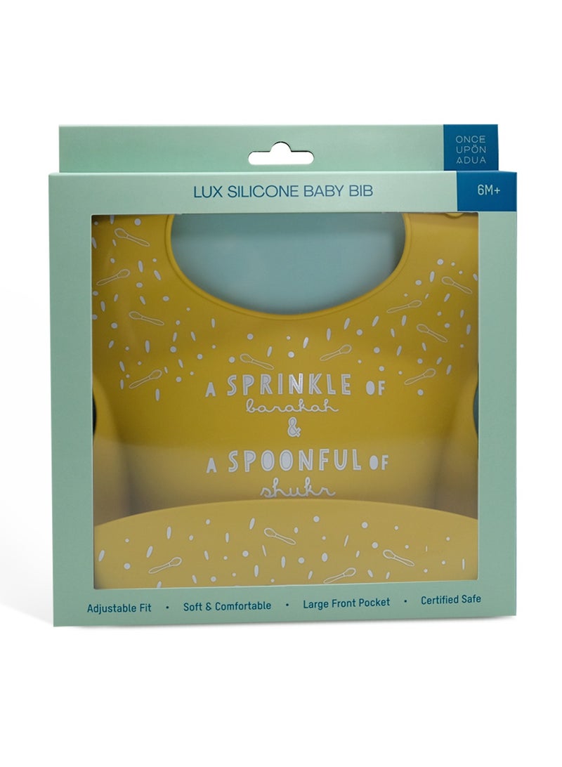 ONCE UPON A DUA Lux Silicone Baby Bib - Image 4