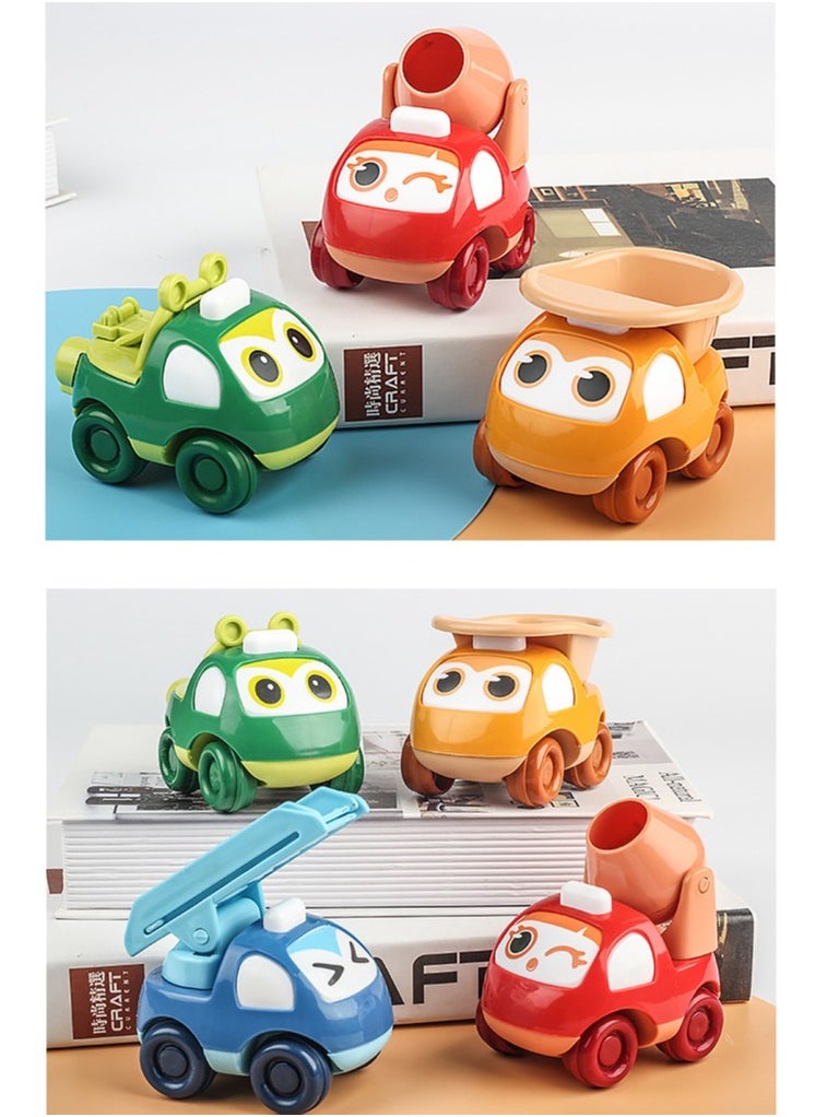 PYEBE 4 Pcs Baby Toy Car for 3 Year Old boy Girl Vehicle Baby Toys Cartoon  Inertial Toys car  - Image 3