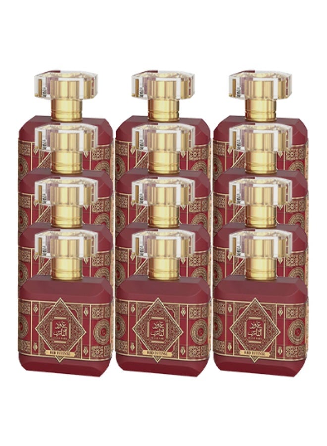 Al Fares 12 Pieces Oud Al Fares Red Intense Perfume For Women 100ml EDP - Image 1
