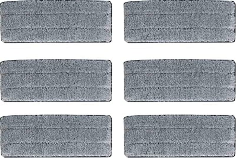 Mop Head Replacement Pad,6 Pack Microfiber Cleaning Pads,Mop Replacement Absorbent Cloth,Suitable for Mops with Velcro - Image 1