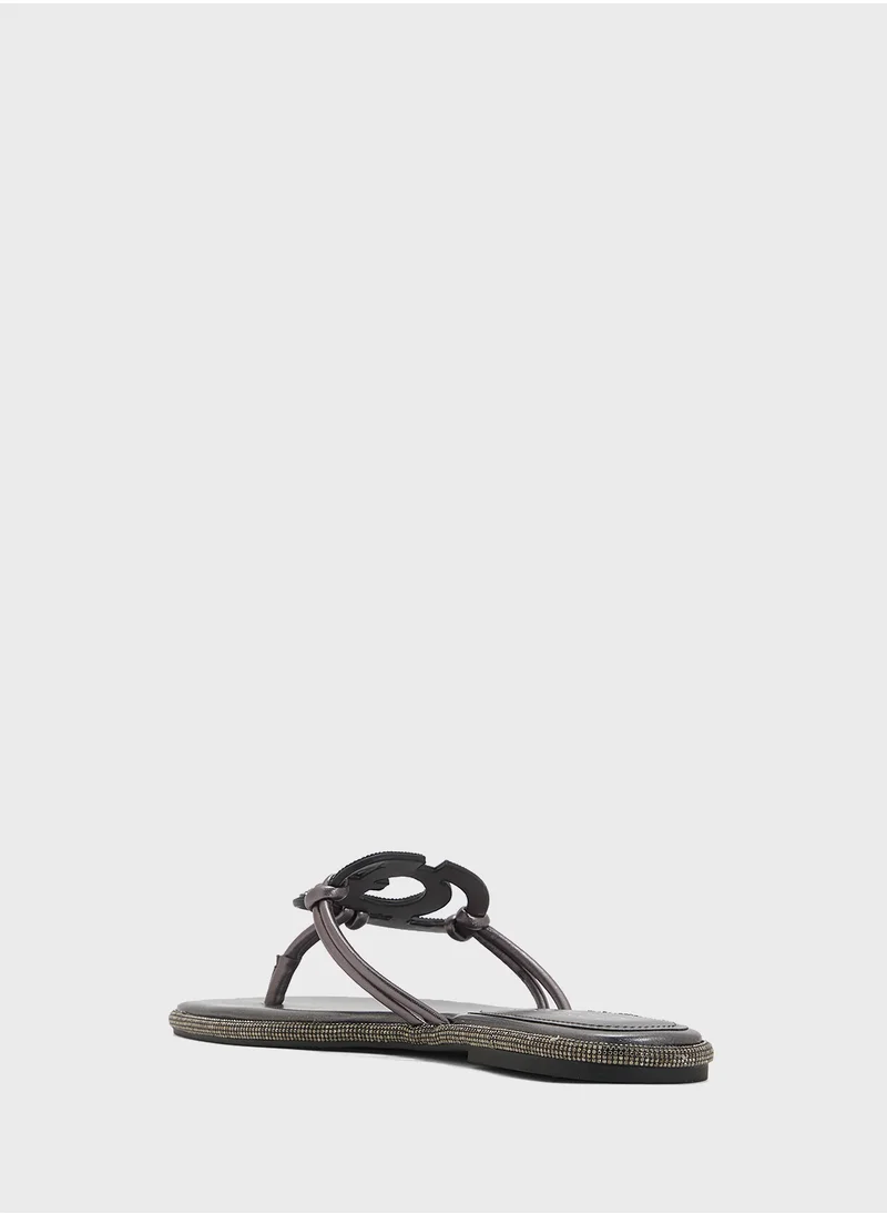 GUESS Multi Strap Flat Sandals