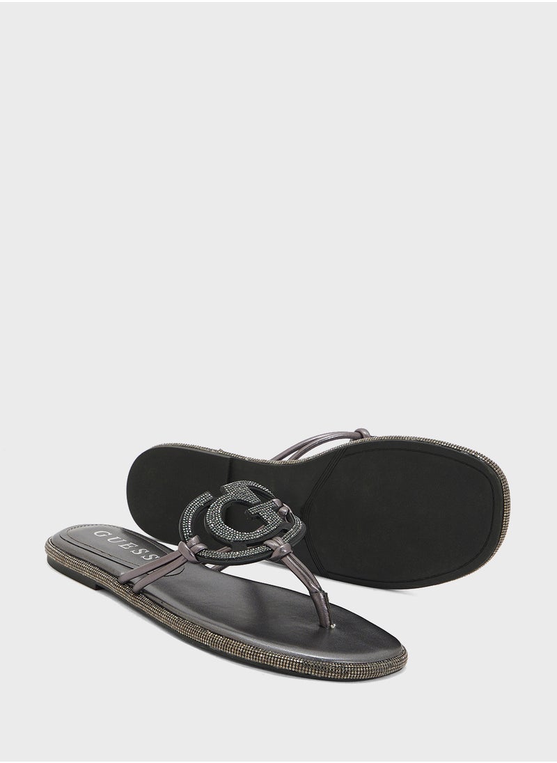GUESS Multi Strap Flat Sandals  - Image 3