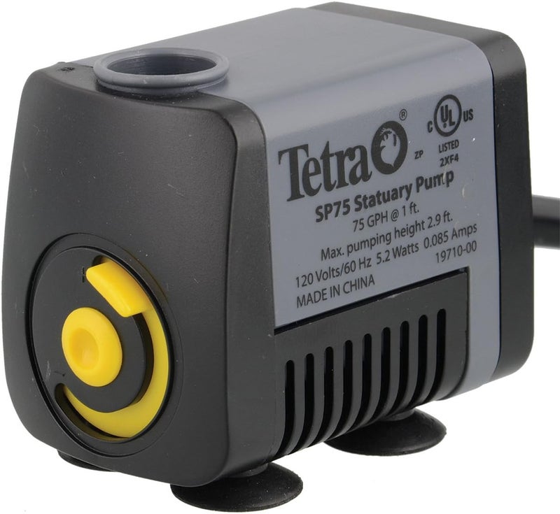 TetraPond Statuary Pump 75 GPH Powers Small and Tabletop Fountains