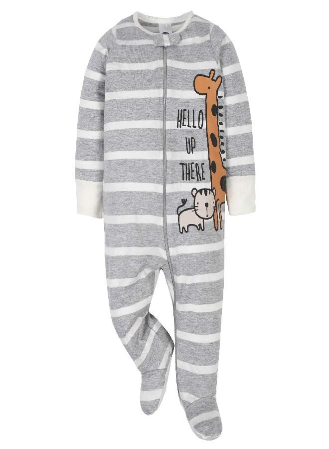 Gerber Gerber Baby Boys' 4 Pack Sleep 'N Play Footie, Jungle Blue, 0-3 Months - Image 2