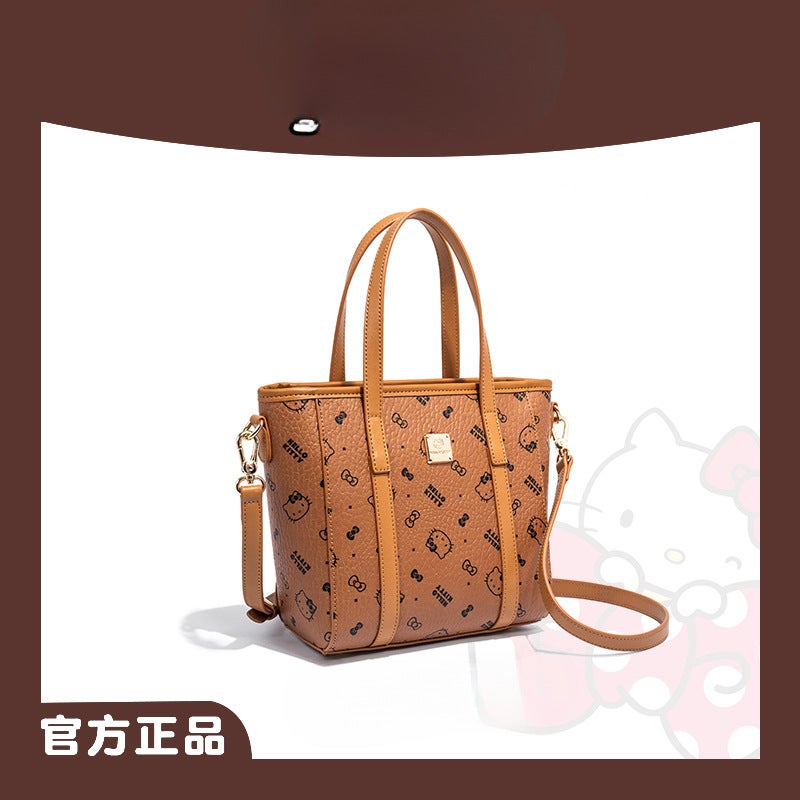 [Gift Limited] Hellokitty Hello Kitty Food Basket Tote Women'S Handbag Crossbody Shoulder Bag Powder - Image 4