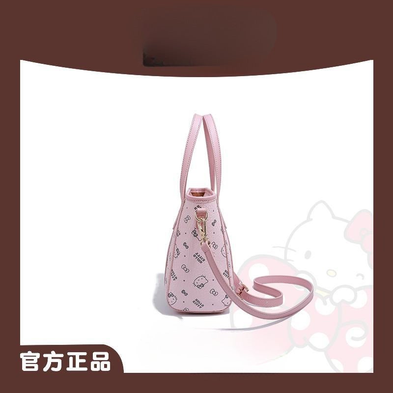 [Gift Limited] Hellokitty Hello Kitty Food Basket Tote Women'S Handbag Crossbody Shoulder Bag Powder - Image 5