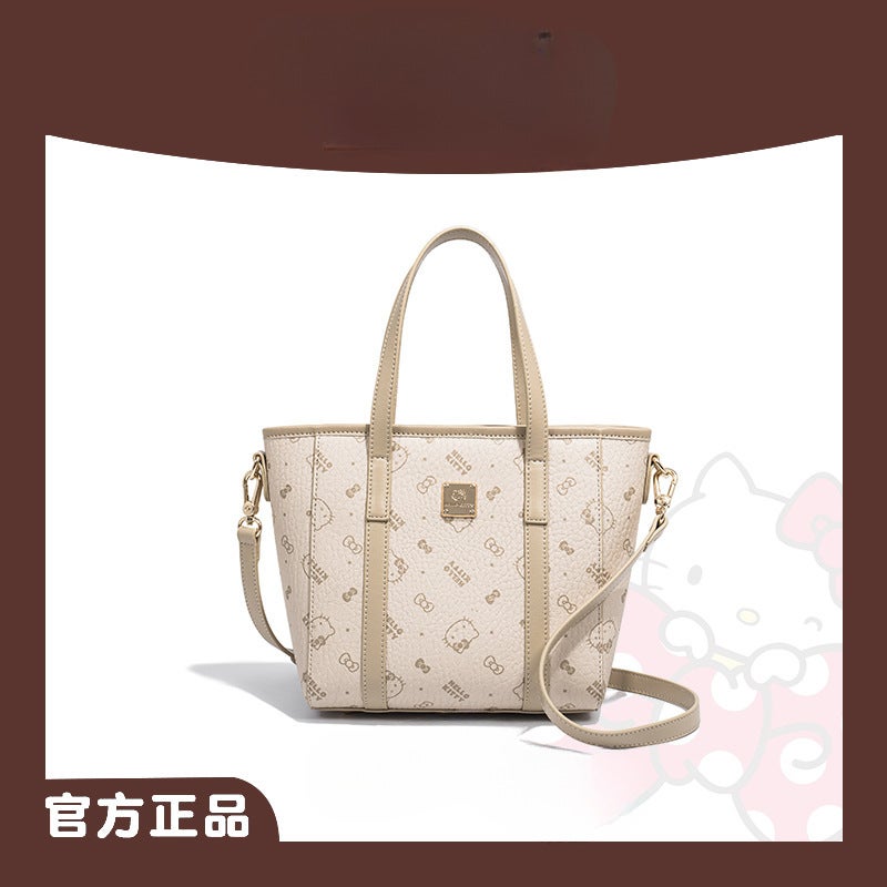 [Gift Limited] Hellokitty Hello Kitty Food Basket Tote Women'S Handbag Crossbody Shoulder Bag Powder - Image 3