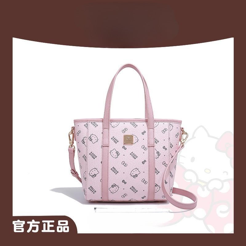 [Gift Limited] Hellokitty Hello Kitty Food Basket Tote Women'S Handbag Crossbody Shoulder Bag Powder - Image 2