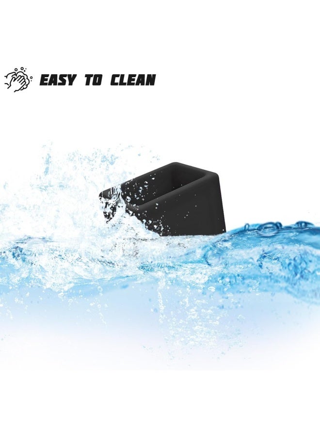 قطعتان من حامل إبزيم حزام الأمان - سهولة الوصول إلى أبازيم المقاعد الخلفية - قم بتوصيل حزام الأمان بيد واحدة فقط - مناسب للأطفال والركاب ذوي الاحتياجات الخاصة (أسود) - Image 5