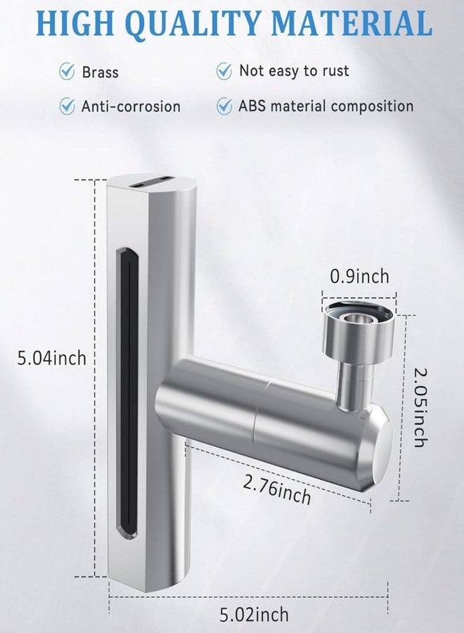 ASHAPURA CREATION 4 in 1 Waterfall Kitchen Faucet, Flexible 360°Swivel Rotating Universal Tap Extender For Kitchen Sink, Splash-Proof Head Replacement, Wash Basin Taps Aerators For Washing Fruit, Vegetable - Image 2