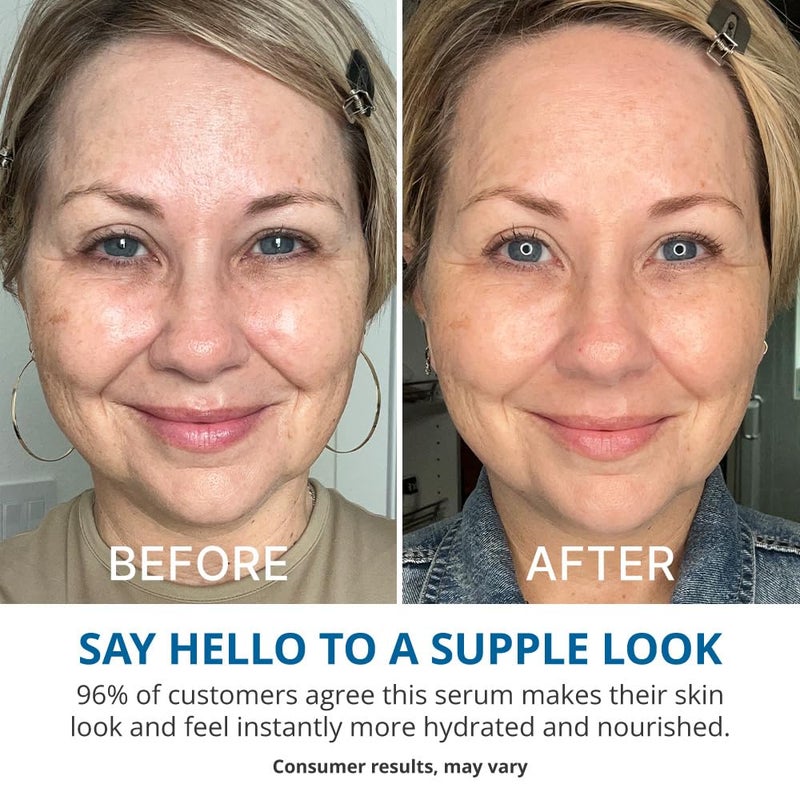 goPure Hyaluronic Acid Dramatically Dewy Serum Hyaluronic Acid Serum for Face in a Nourishing Formula with Aloe Vera and Hibiscus Extract for Visibly Hydrated SmootherLooking Skin 1 fl oz - Image 4