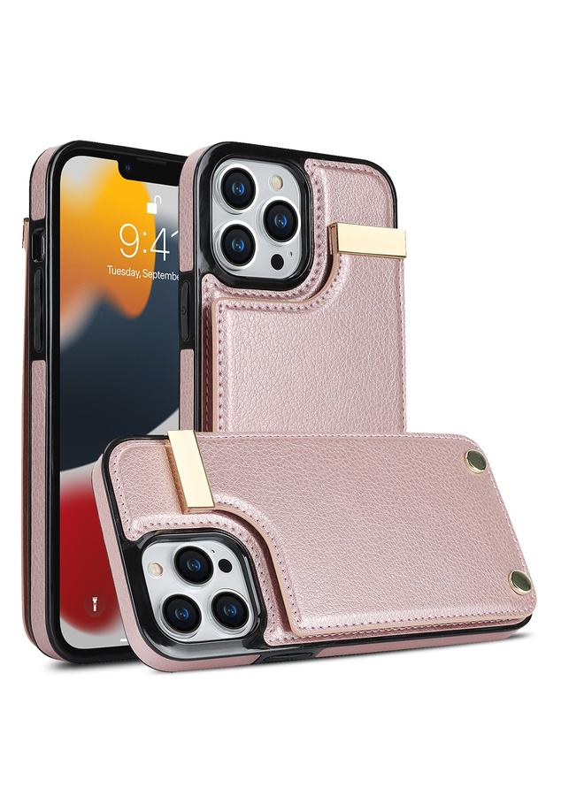 اس-توب جراب لهاتف iPhone 14 Pro Max مزود بمشبك معدني وفتحات للبطاقات - Image 1