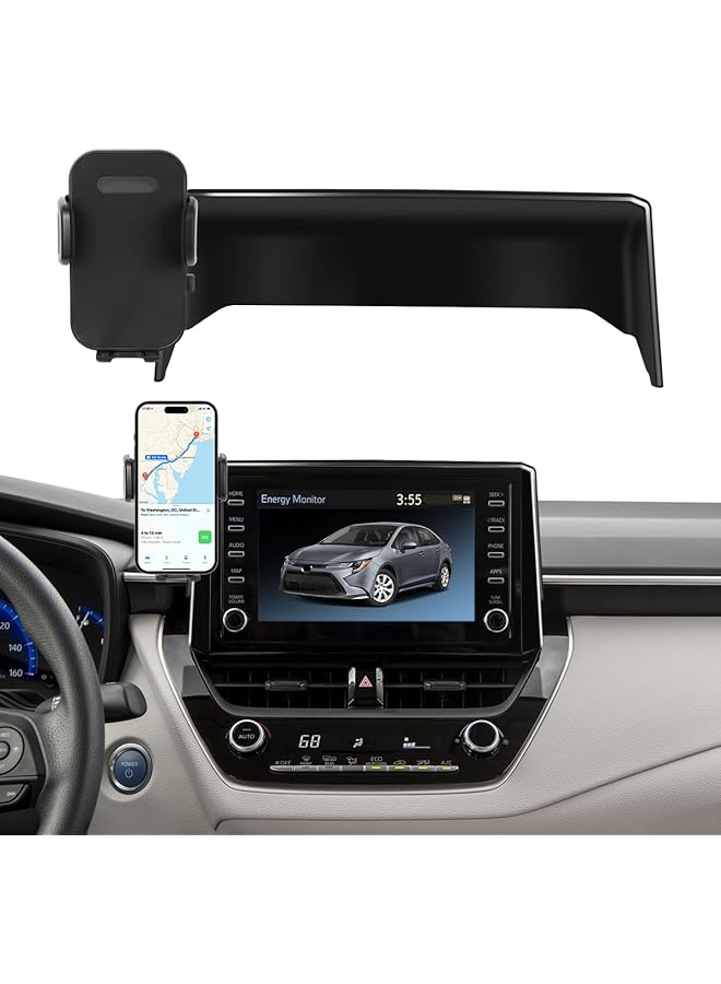 Green Tiger Car Phone Holder Fit for Toyota Corolla 2019–2025 / Corolla Cross 2022–2025 Accessories – Dashboard Phone Mount with 8-Inch Screen Clip, Dash Organizer, 360° Rotation(Only applicable to US models) - Image 1