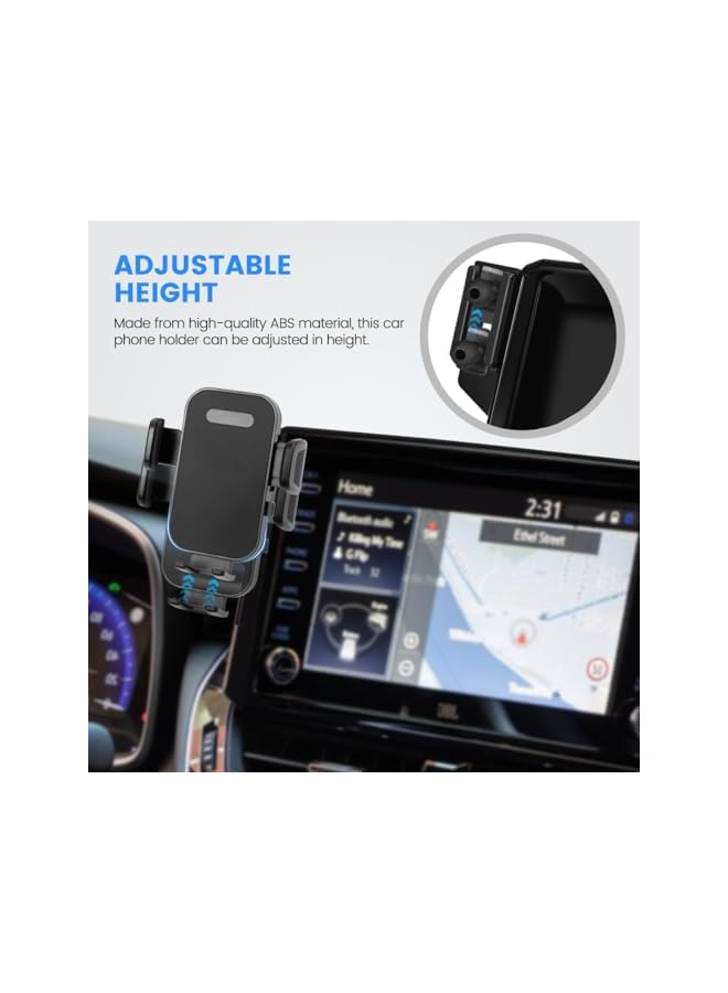 Green Tiger Car Phone Holder Fit for Toyota Corolla 2019–2025 / Corolla Cross 2022–2025 Accessories – Dashboard Phone Mount with 8-Inch Screen Clip, Dash Organizer, 360° Rotation(Only applicable to US models) - Image 5