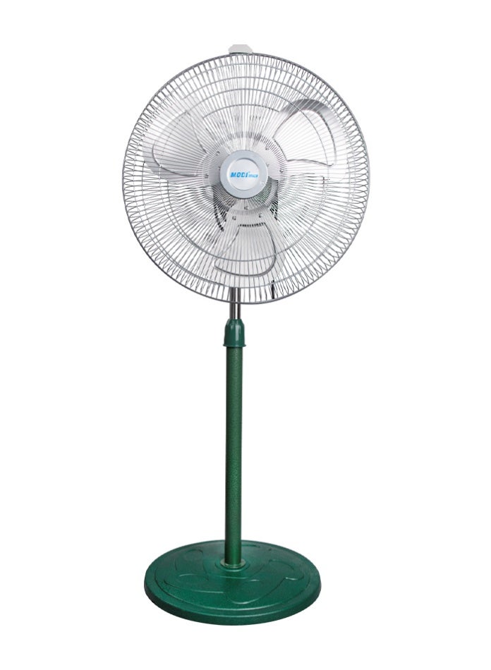 MODI 18-Inch Industrial Metal Stand Fan, 95W Heavy Duty Motor, 3 Speed Control, Iron & Aluminum Body, High Velocity Pedestal Fan for Warehouse, Workshop & Commercial Use - Image 2