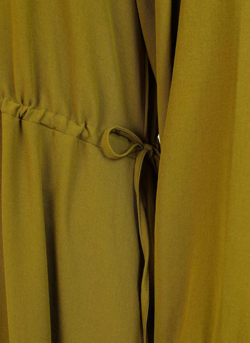 Benin by modanisa Olive Green - Modest Dress - Benin