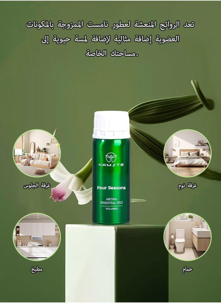 NAMSTE - Aroma OiI For Home luxury Hotel Villa Yoga Relaxation Sleep Four Seasons 100ML - Image 1