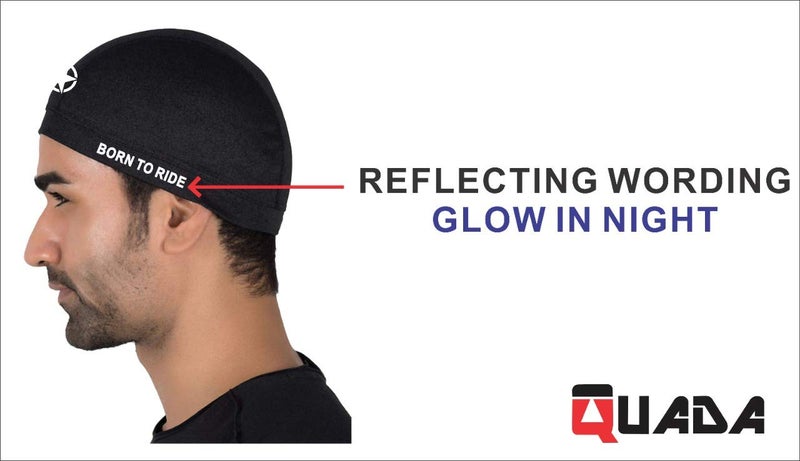QUADA Cooling Skull Cap for Men - Sweat-Wicking Helmet Liner for Running & Cycling - Under Helmet & Hard Hat Liner Accessory - Breathable & Quick-Drying Thin Sports Beanie Caps - Image 5