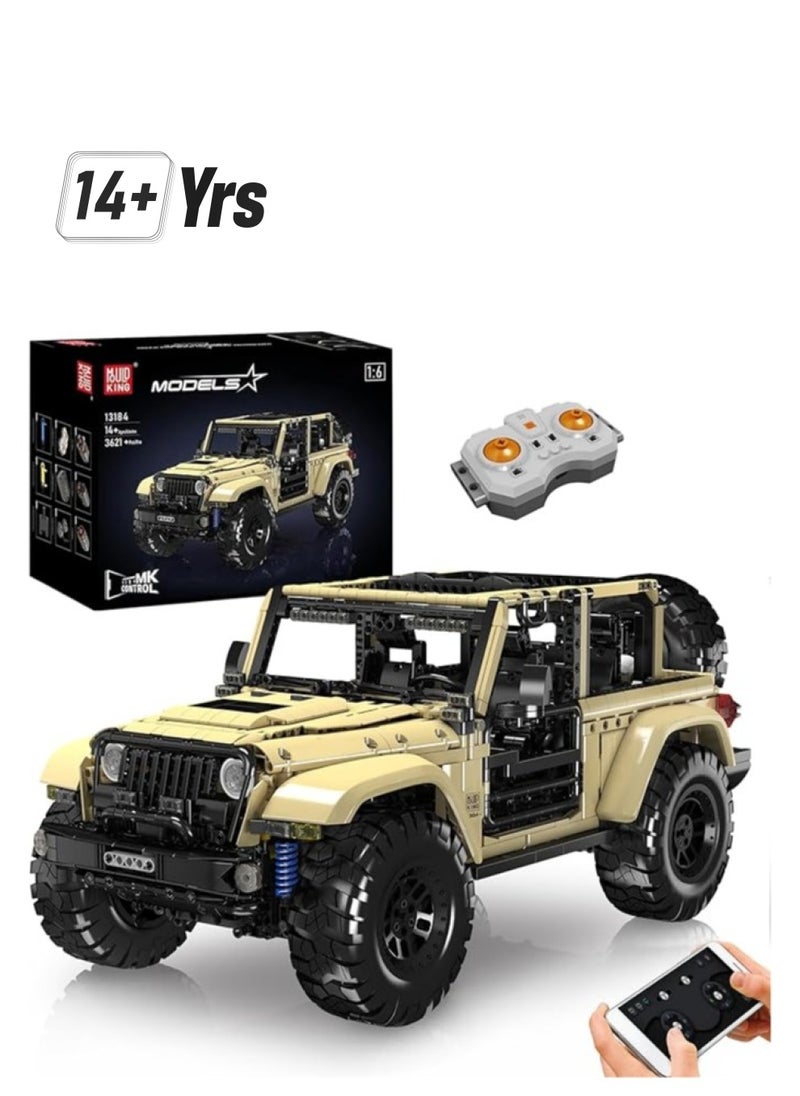mould king - Mould King 13184 off-road Vehicle series building set, 1:6 construction set toys, children adult collection building model, car kit, 3621,14 + - Image 1