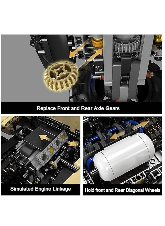 mould king - Mould King 13184 off-road Vehicle series building set, 1:6 construction set toys, children adult collection building model, car kit, 3621,14 + - Image 1