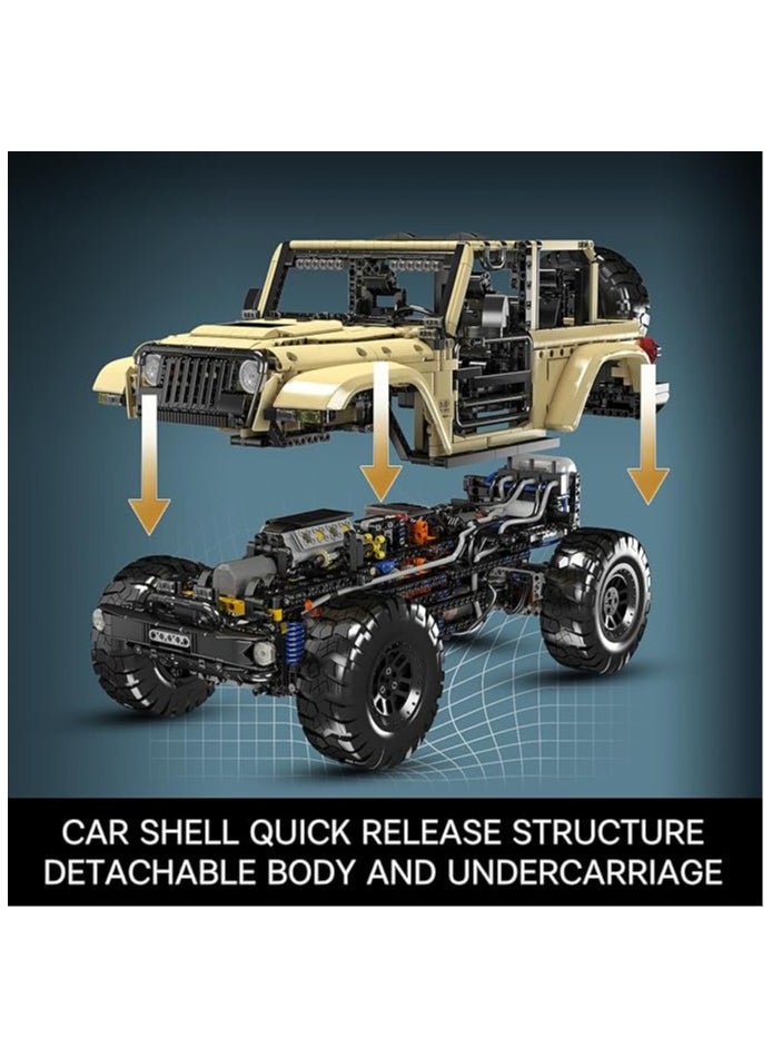 mould king - Mould King 13184 off-road Vehicle series building set, 1:6 construction set toys, children adult collection building model, car kit, 3621,14 + - Image 1