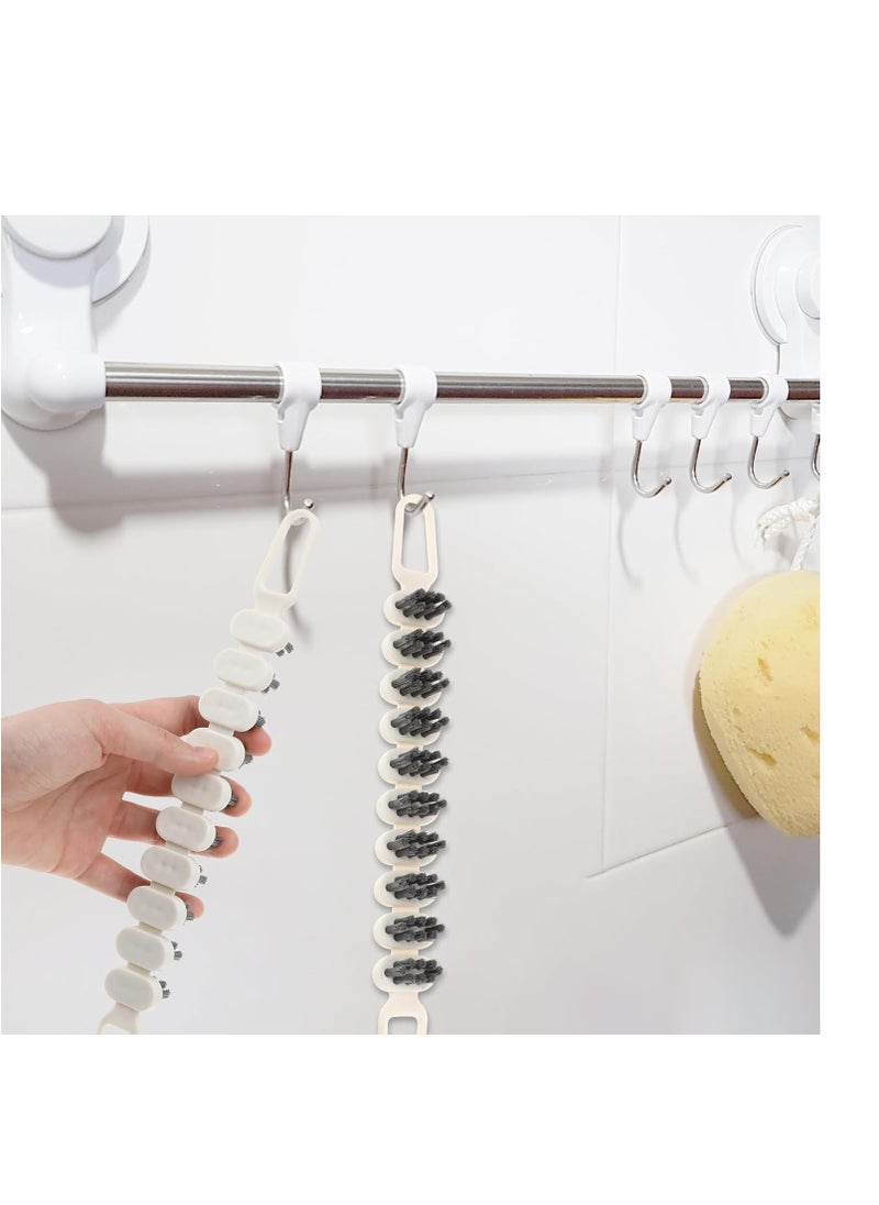 Bendable Multifunctional Cleaning Brush, Crevice Cleaning Brush with Hard Bristle,