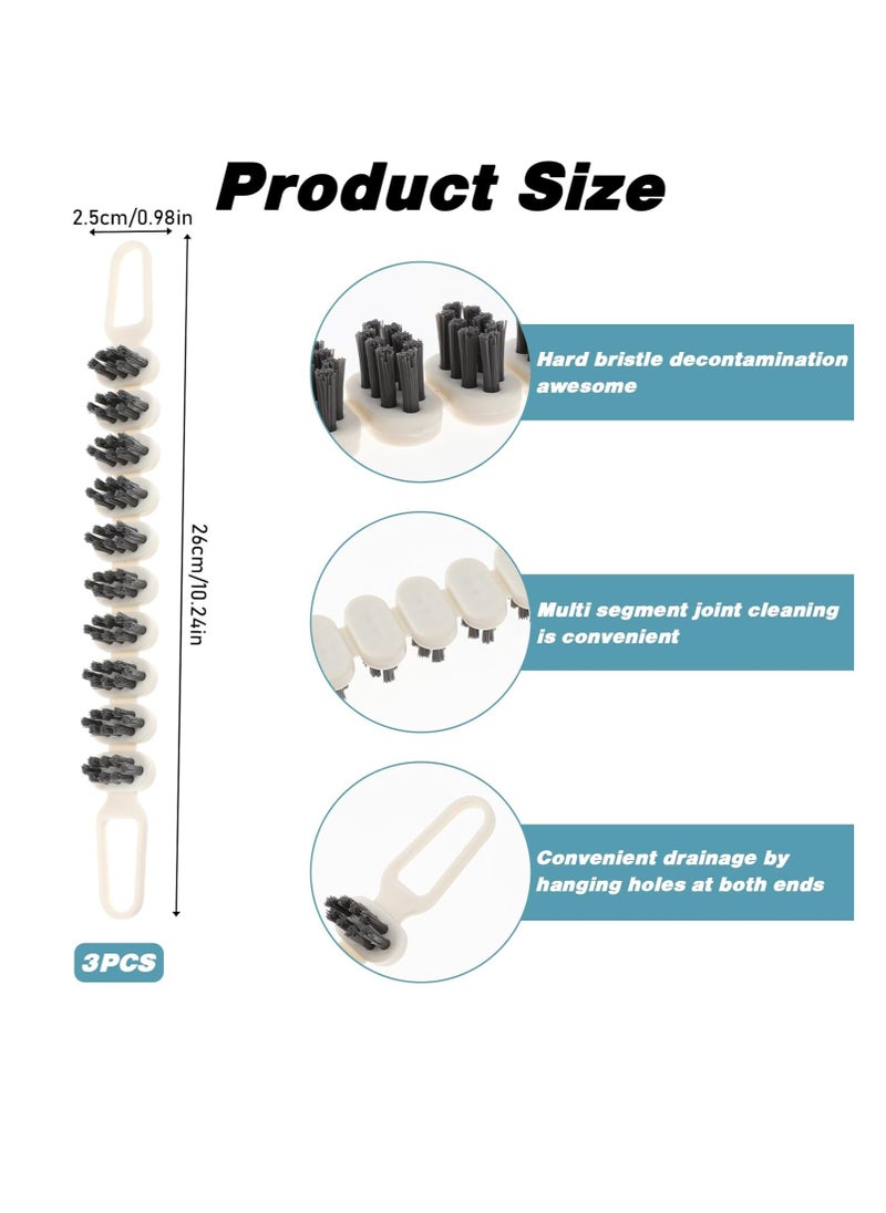 Bendable Multifunctional Cleaning Brush, Crevice Cleaning Brush with Hard Bristle,