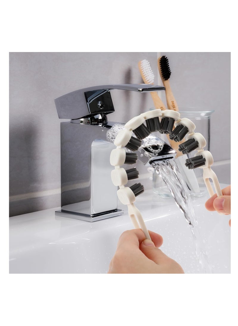 Bendable Multifunctional Cleaning Brush, Crevice Cleaning Brush with Hard Bristle,