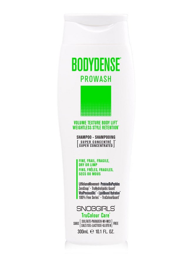 SNOBGIRLS Bodydense Plumping, Hydrating Volumizing Shampoo For Fine Hair Volume Texture Body Lift Lightweight Vegan Shampoo For Fine, Frail, Dry Or Limp Hair (10.1 Fl Oz)  - Image 1