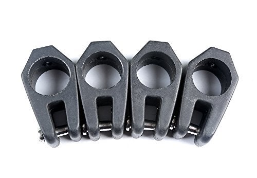 MxEol Boat 3 Bow Bimini Top Fittings Hardware Set Black Nylon W/Screws 12 PCS (Black, 7/8 Inch Set) - Image 4