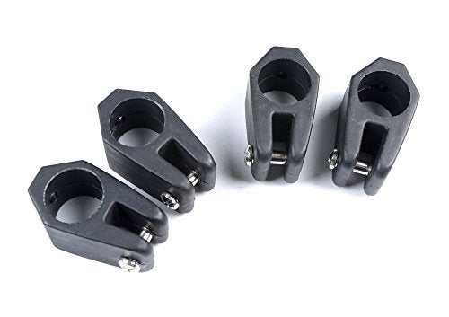 MxEol Boat 3 Bow Bimini Top Fittings Hardware Set Black Nylon W/Screws 12 PCS (Black, 7/8 Inch Set) - Image 5